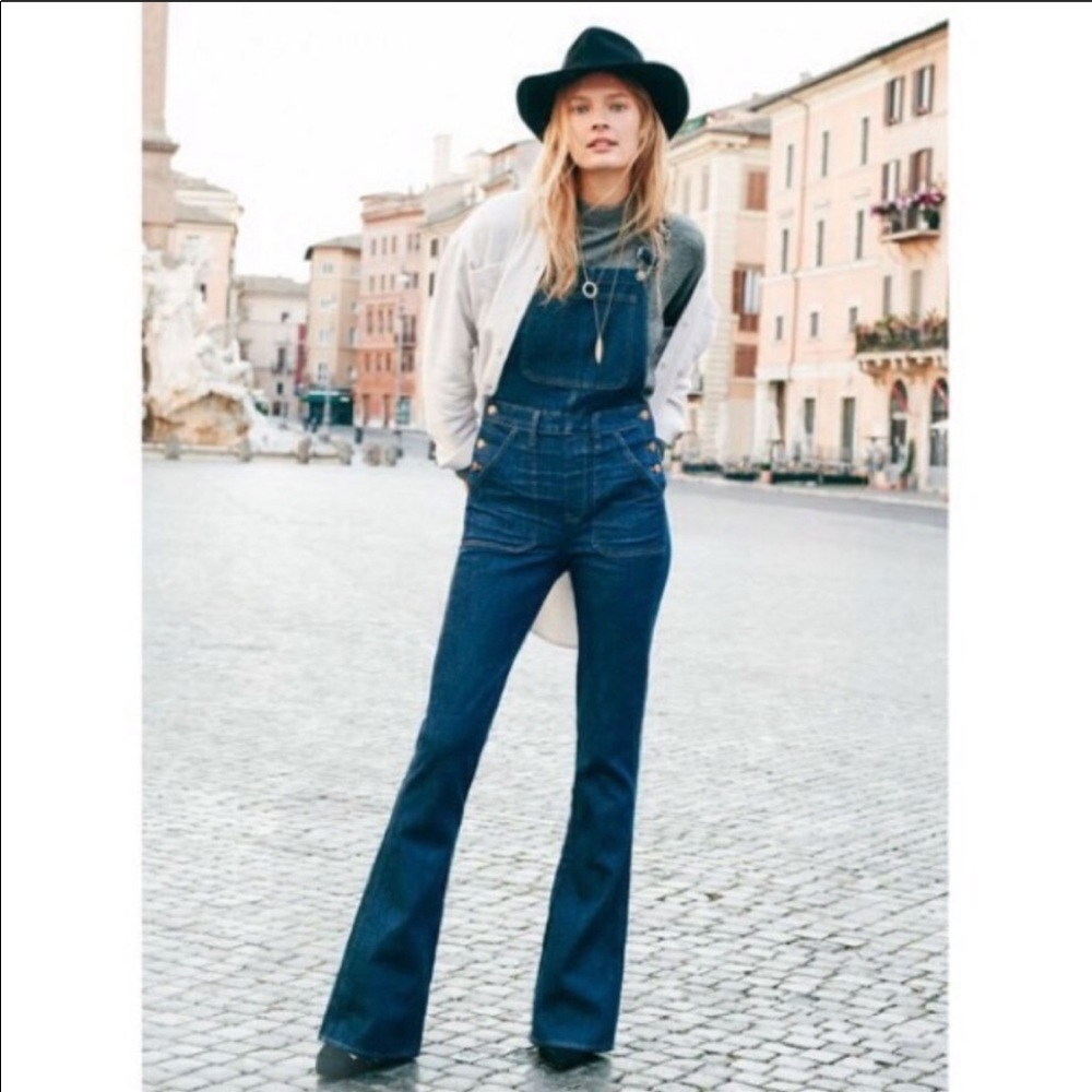 NWT Madewell Flea Market Flea Overalls Size XL